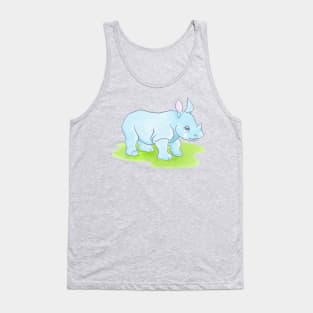 Baby Blue Rhino Tank Top